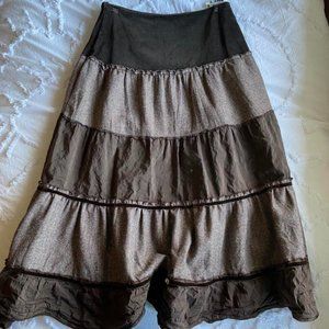 brown maxi skirt